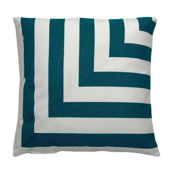 Halo Reef 24 x 24 Inch L-Stripe Pillow with Knife Edge, image 1