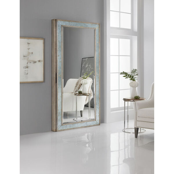 Melange McAlister Silver Floor Mirror with Jewelry Storage, image 4