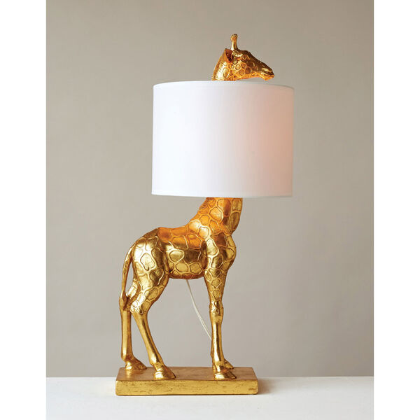 Gold Giraffe Lamp, image 1