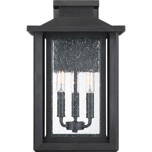 Wakefield Earth Black Three-Light Outdoor Wall Sconce, image 4
