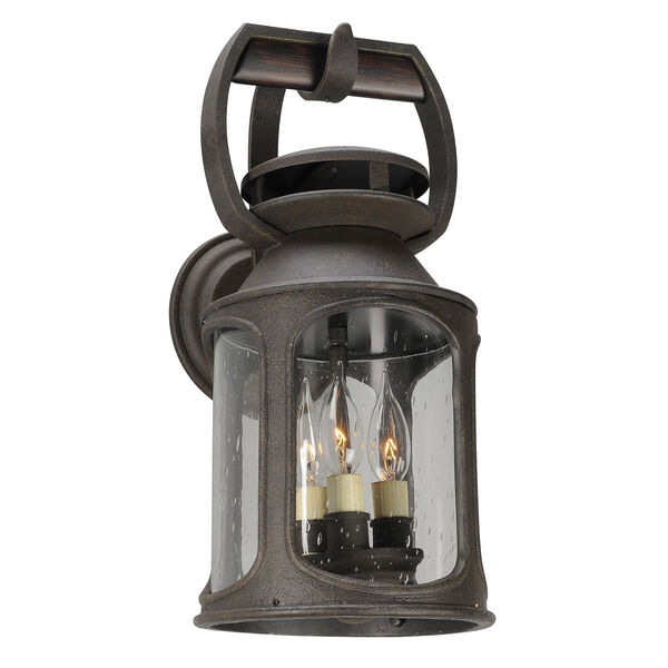 Old Trail Centennial Rust Three-Light Eight-Inch Outdoor Wall Sconce, image 1