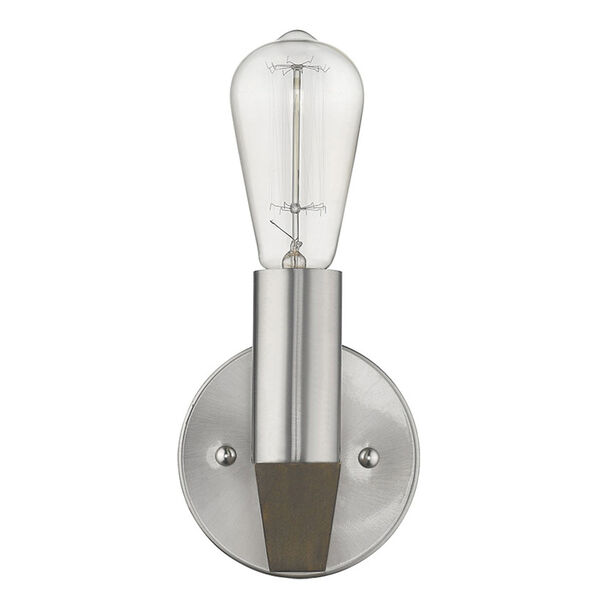 Finnick Satin Nickel One-Light Wall Sconce, image 3