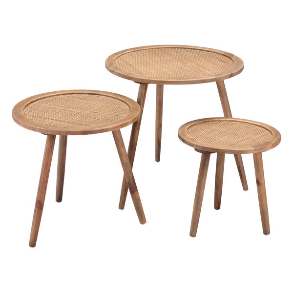 Paul Natural Accent Table, Set of Three, image 1