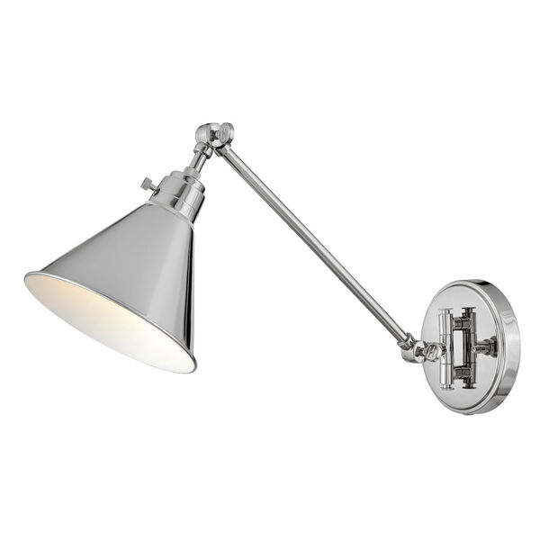 Arti Polished Nickel One-Light 19-Inch Adjustable Wall Sconce, image 6