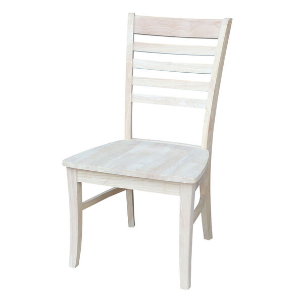 Roma Dining Chair Unfinished Ladder Back, Set of Two, image 1