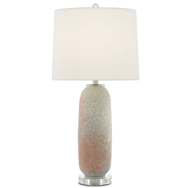 Sunset Gray and Coral One-Light Table Lamp, image 1