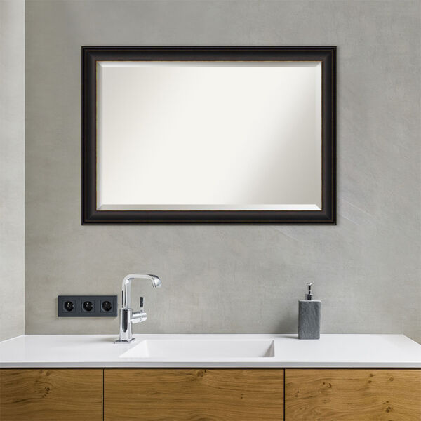 Trio Bronze 41W X 29H-Inch Bathroom Vanity Wall Mirror, image 5
