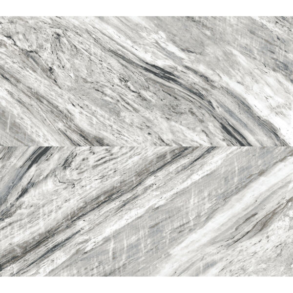 Carrara Horizontal Stonework Gray Peel and Stick Wallpaper, image 2
