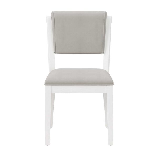 Clarion Sea White Wood and Upholstered Dining Chairs, Set of Two, image 6