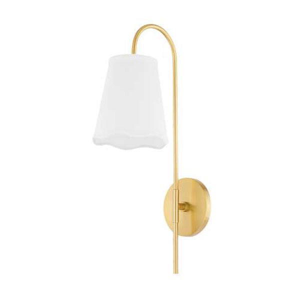 Dorothy Aged Brass One-Light Wall Sconce, image 1