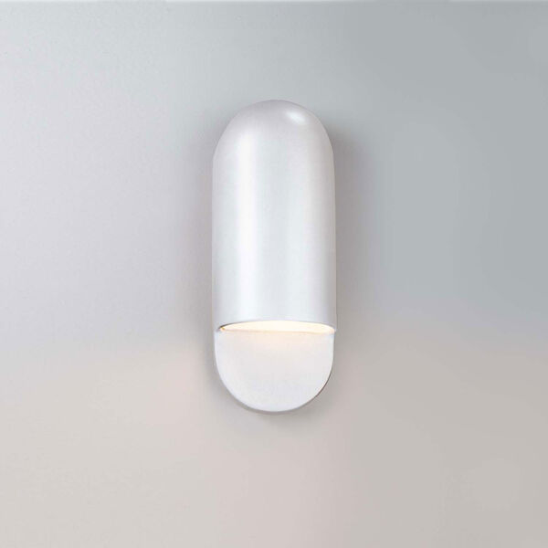 Ambiance Gloss White Five-Inch One-Light Outdoor Wall Sconce, image 2