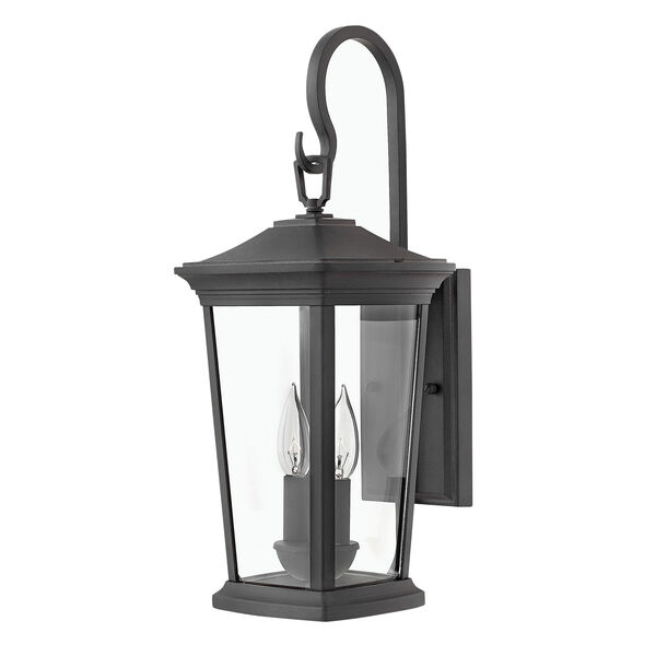 Bromley Museum Black 20-Inch Two-Light Outdoor Small Wall Mount, image 1