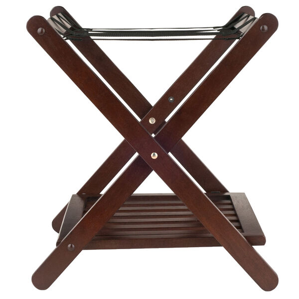 Remy Cappuccino Luggage Rack with Shelf, image 4