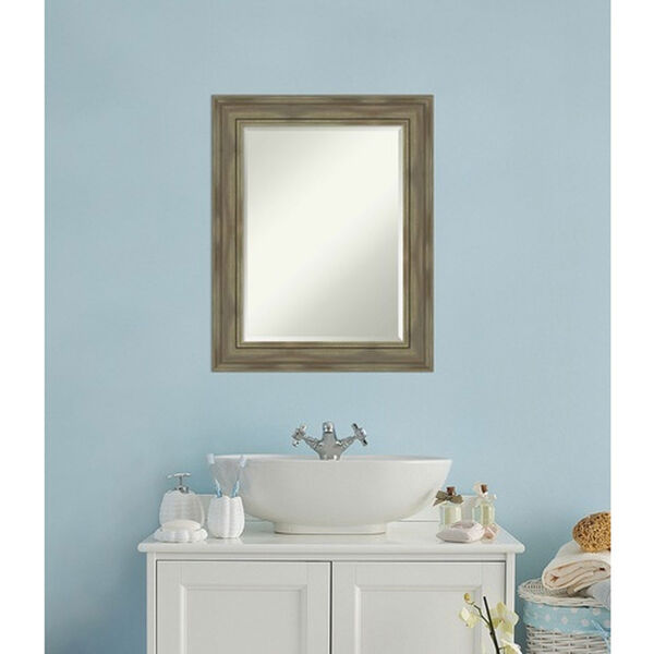 Alexandria Graywash 24-Inch Bathroom Wall Mirror, image 4