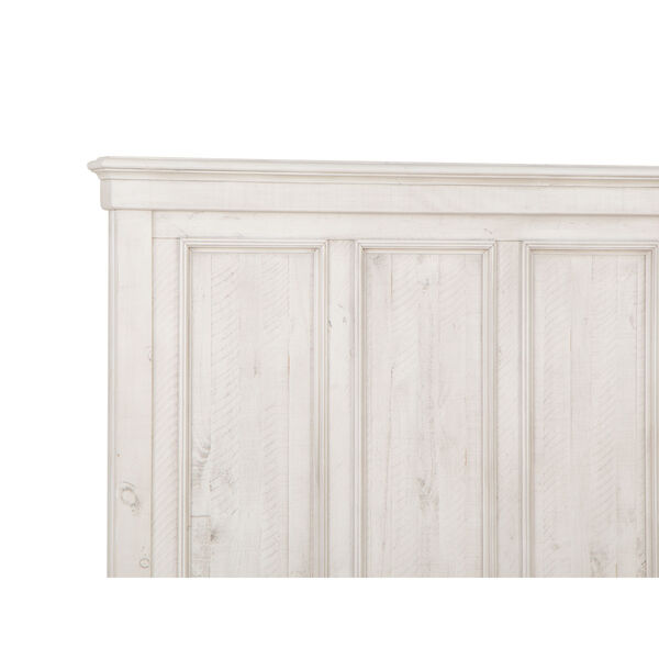 Newport White Complete King Panel Bed, image 2