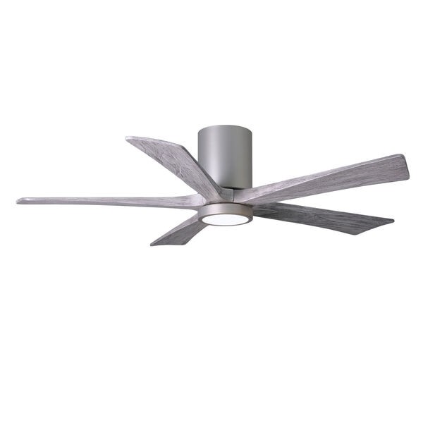 Irene Brushed Nickel 52-Inch Ceiling Fan with Five Barnwood Tone Blades, image 1