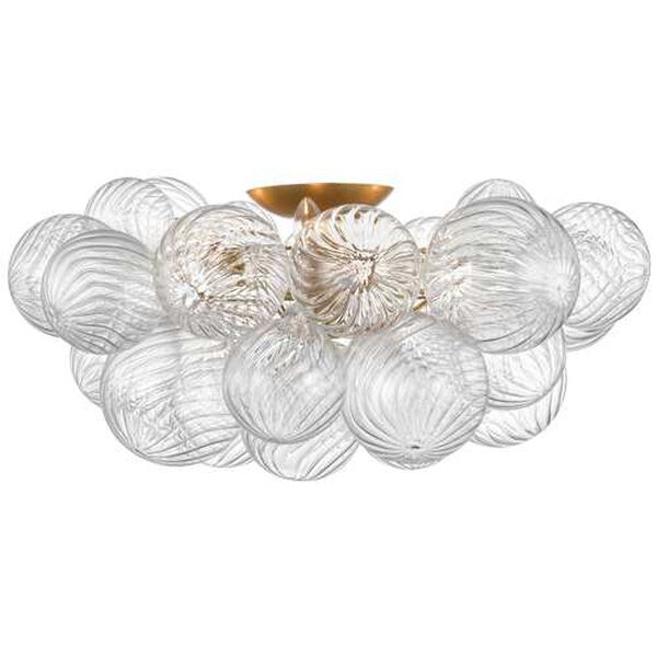 Talia Gold Four-Light Extra Large Flush Mount by Julie Neill, image 1