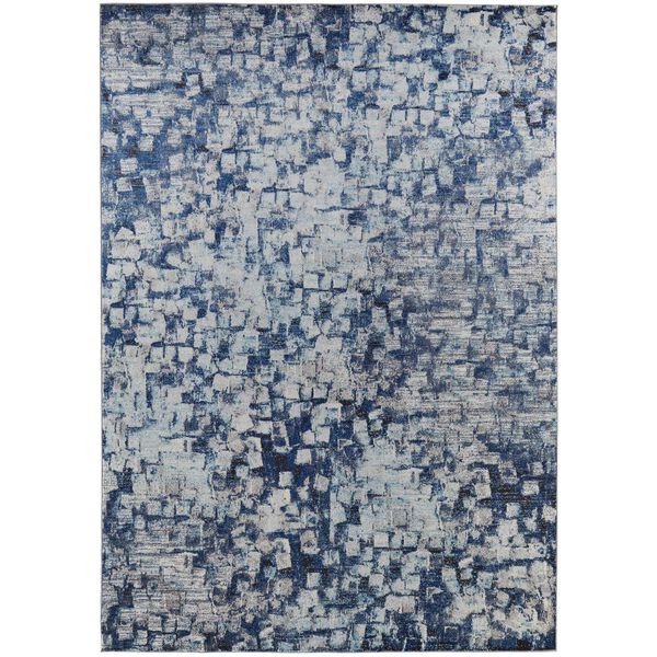 Edgemont Abstract Blue Ivory Area Rug, image 1