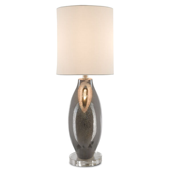 Hellebore Gunmetal and Clear One-Light Table Lamp, image 4