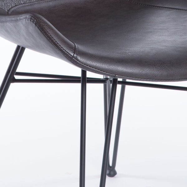 Alisa Dark Gray 24-Inch Side Chair, Set of 2, image 6