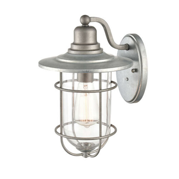 Lex Galvanized One-Light Outdoor Wall Mount, image 2