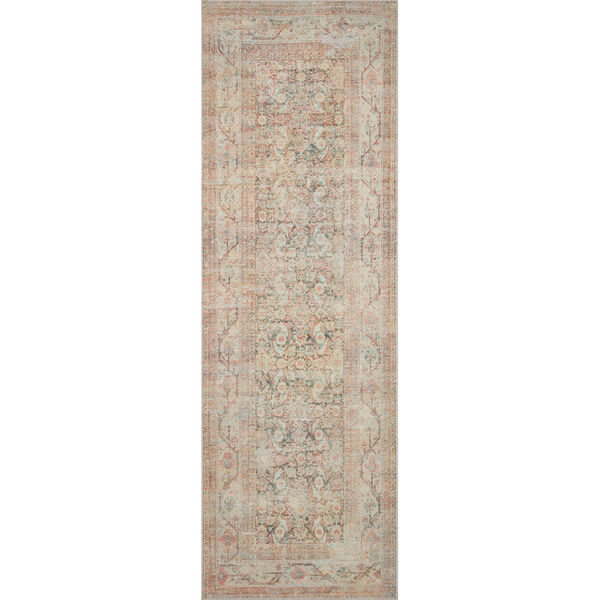 Adrian Natural and Apricot Runner Rug, image 1