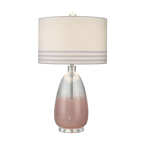Farren Pink and Clear One-Light Table Lamp, image 1