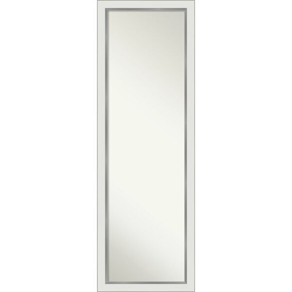 Eva White and Silver 17W X 51H-Inch Full Length Mirror, image 1