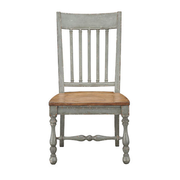 Weston Blue Gray and Cream Dining Chair, Set of 2, image 2