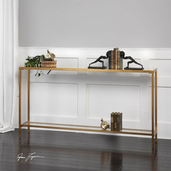 Hayley Gold Console Table, image 2