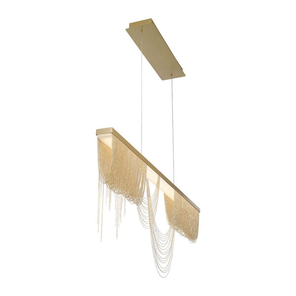 Tenda Gold and Brushed Brass 47-Inch Integrated LED Chandelier, image 3