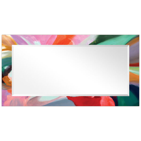 Intergrity of Chaos Multicolor 54 x 28-Inch Rectangular Beveled Wall Mirror, image 3