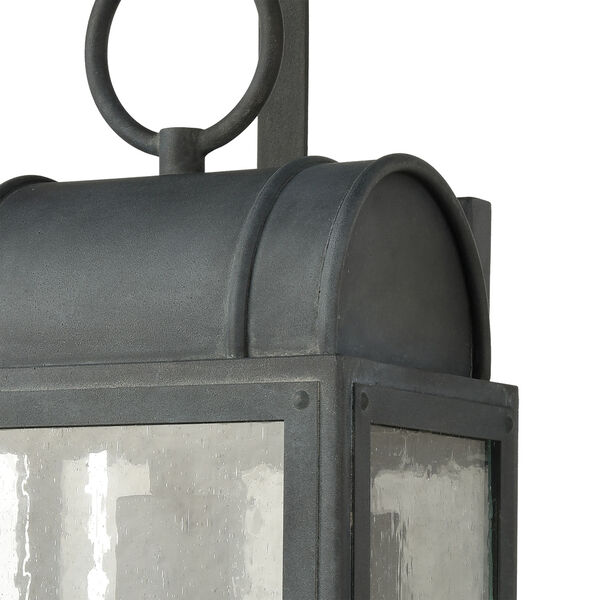 Heritage Hills Aged Zinc Eight-Inch One-Light Outdoor Wall Sconce, image 5