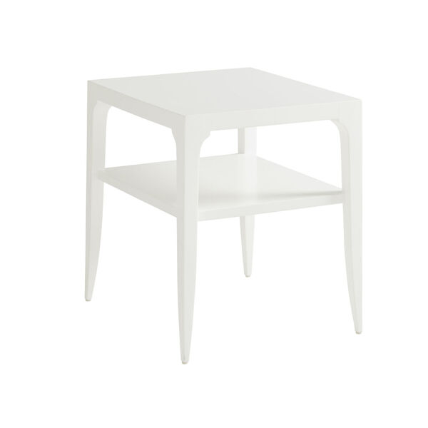 Avondale Linen White Carrington 24-Inch End Table, image 1
