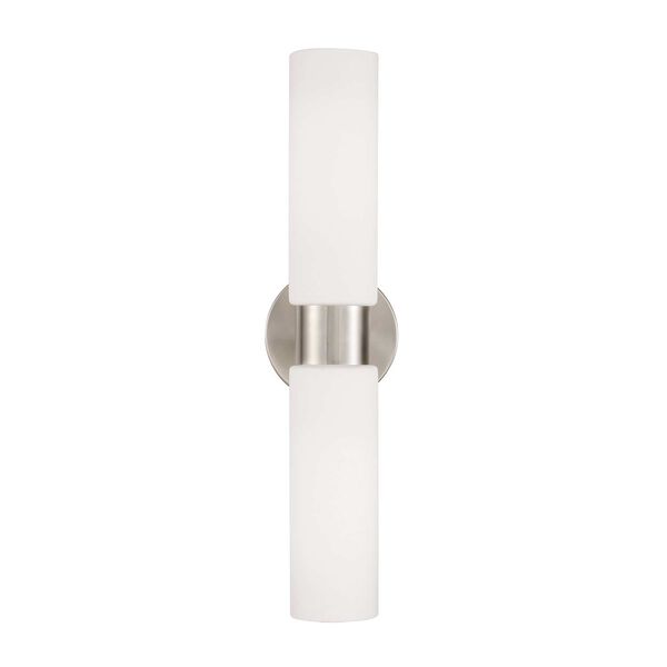 Theo Brushed Nickel Two-Light Dual Linear Wall Sconce, image 4