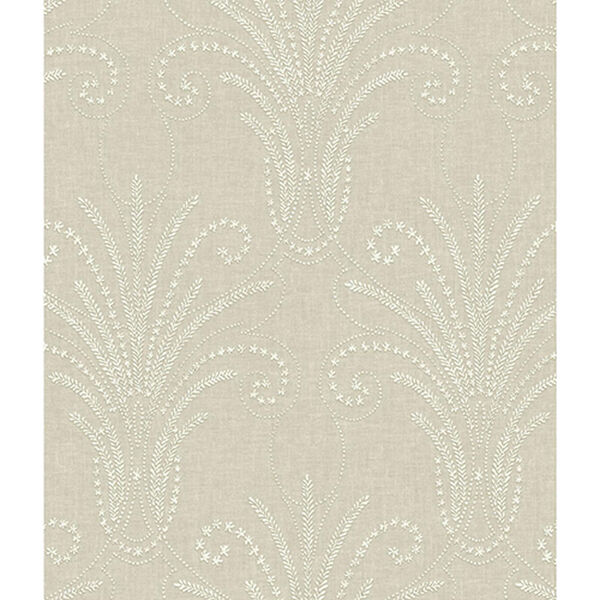 Norlander Brown Candlewick Wallpaper - SAMPLE SWATCH ONLY, image 1