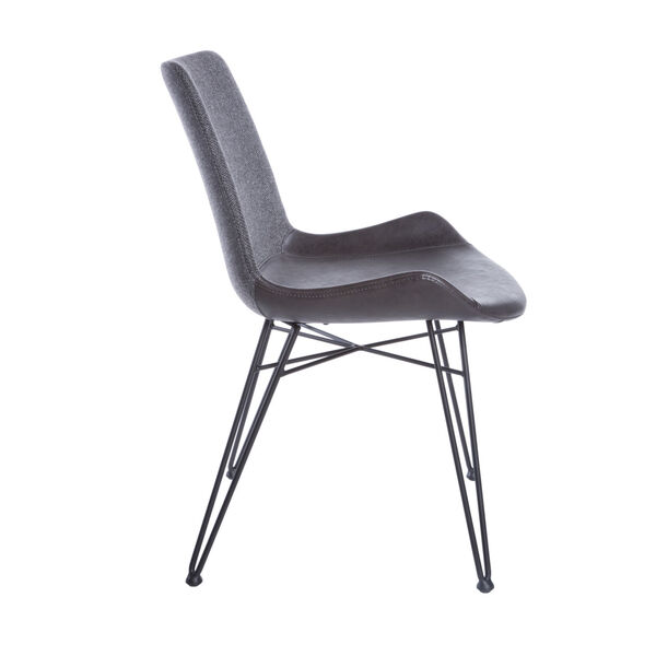 Alisa Dark Gray 24-Inch Side Chair, Set of 2, image 3