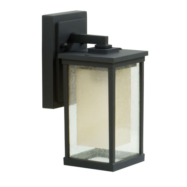 Riviera Oiled Bronze One-Light 11-Inch Outdoor Wall Mount with Double Shade, image 1