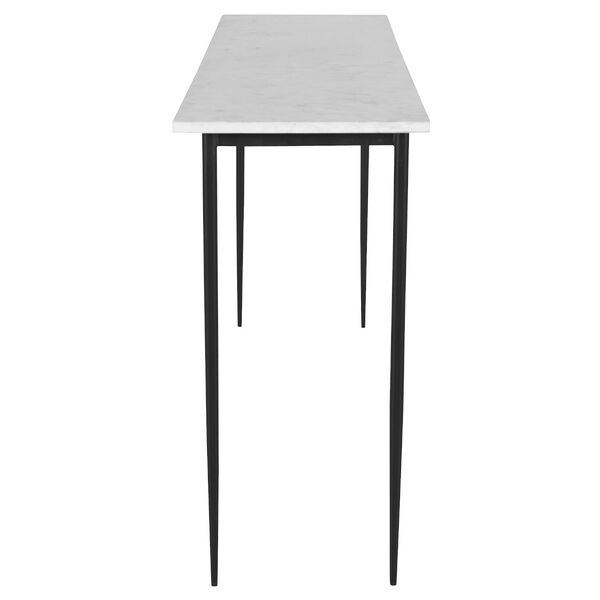 Nightfall White and Black Console Table, image 6