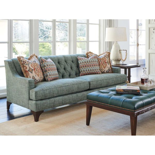Silverado Brown Green Sofa, image 3