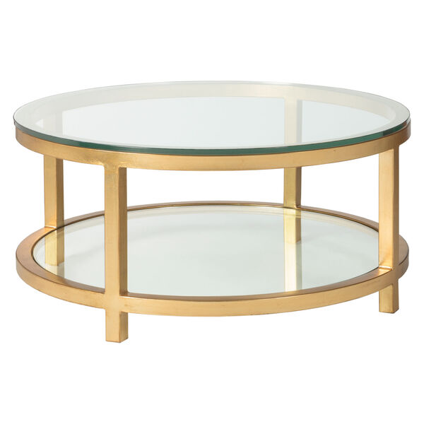 Metal Designs Gold Per Se Round Cocktail Table, image 1