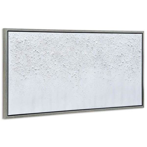White Snow B Textured Framed Hand Painted Wall Art, image 3