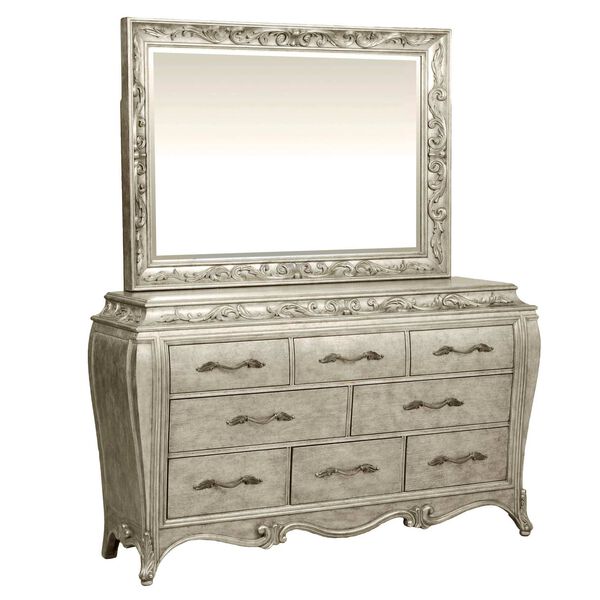 Rhianna Gray Eight Drawer Dresser with Mirror, image 2