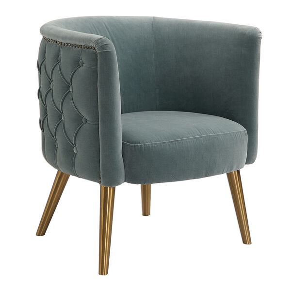 Haider Steel Gray Accent Chair, image 3