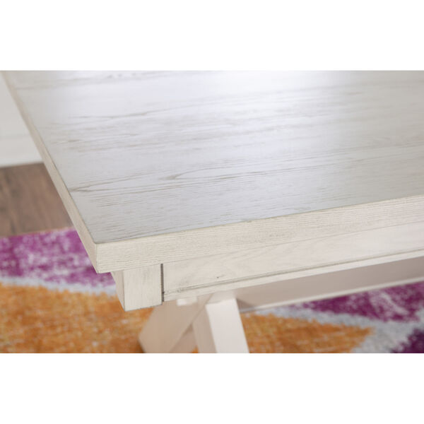 Bella Distressed White Dining Table, image 6