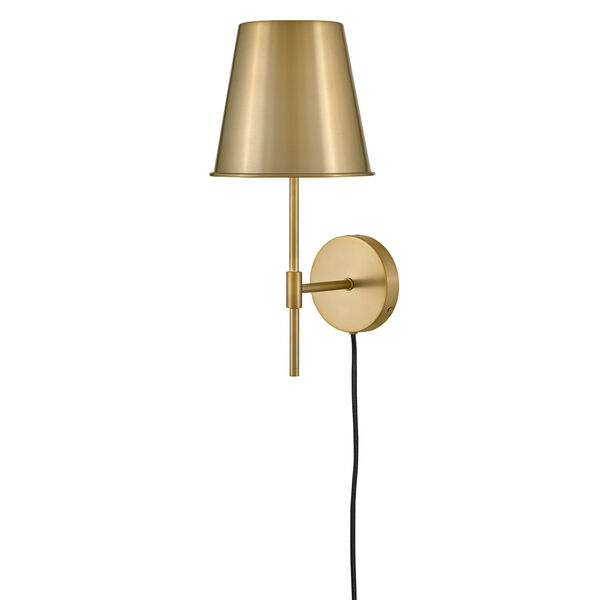 Blake Lacquered Brass Eight-Inch One-Light Wall Sconce, image 2
