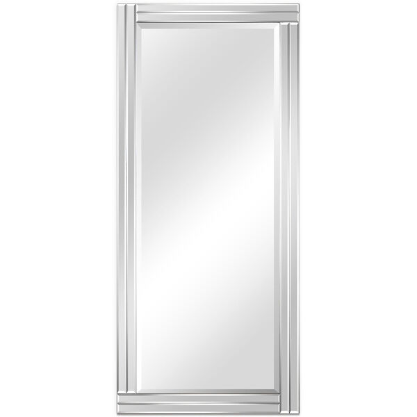 Moderno Clear 54 x 24-Inch Stepped Beveled Rectangle Wall Mirror, image 2