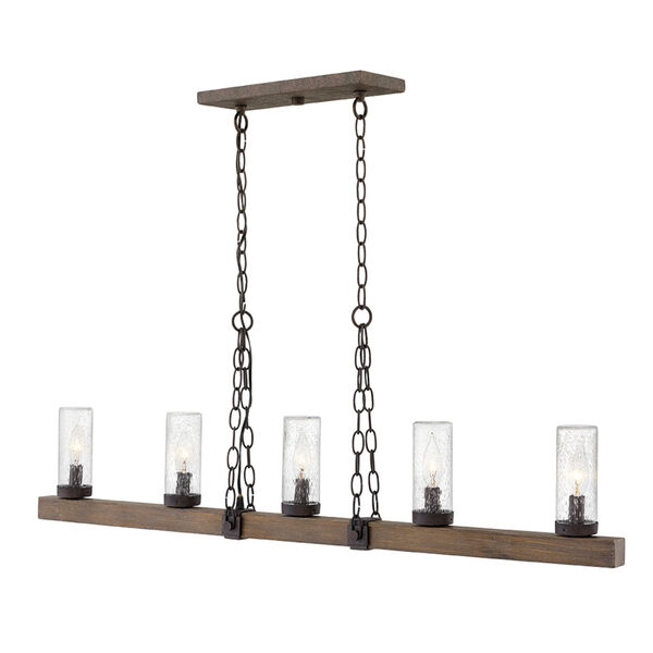 Sawyer Sequoia Five-Light LED Outdoor Linear Chandelier, image 2