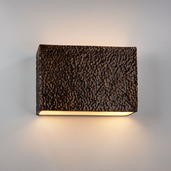 Ambiance ADA LED Outdoor Large Ceramic Rectangle Wall Sconce, image 2