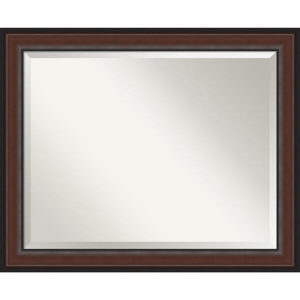 Harvard Walnut 33W X 27H-Inch Bathroom Vanity Wall Mirror, image 1